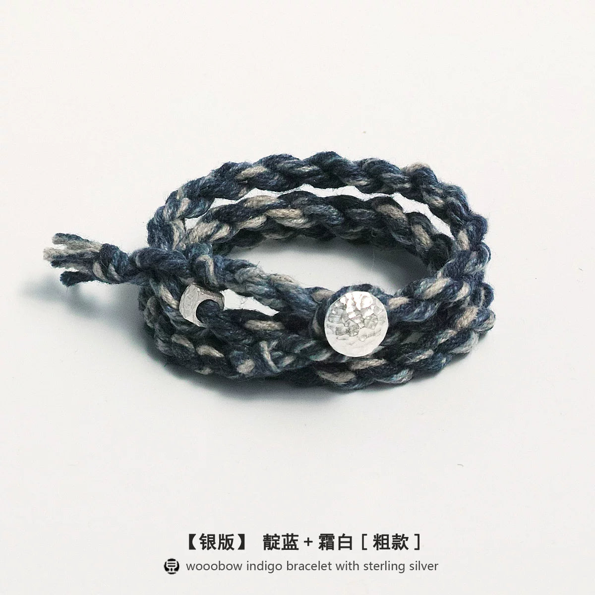 Hand Woven Three Loop One Size Fits All Hemp Cotton Cord Bracelet With Brass And Pure Silver Accents Unisex Couple Wristband For Daily Wear Matching Anniversary Dating Gift