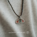 Original Handmade Enamel Pendant Necklace 99 Pure Silver Unique Niche Handcrafted Jewelry For Women Independent Design Pure Silver Fine Necklace