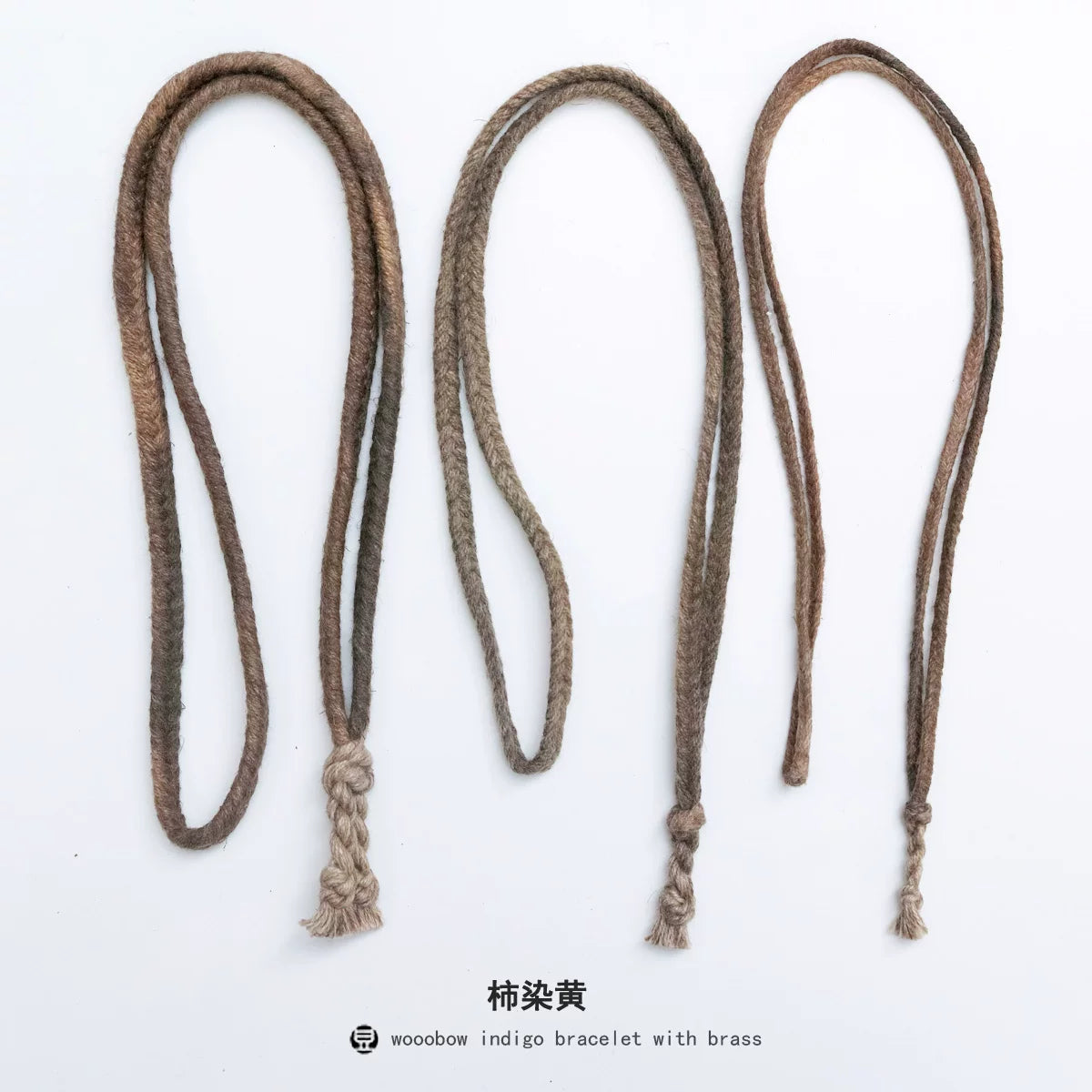 Handmade Plant Dyed Cotton Linen Five Strand Braid Pull Over Necklace Original Design Unisex Sweater Chain Bohemian Style Daily Wear Neck Rope For Men And Women