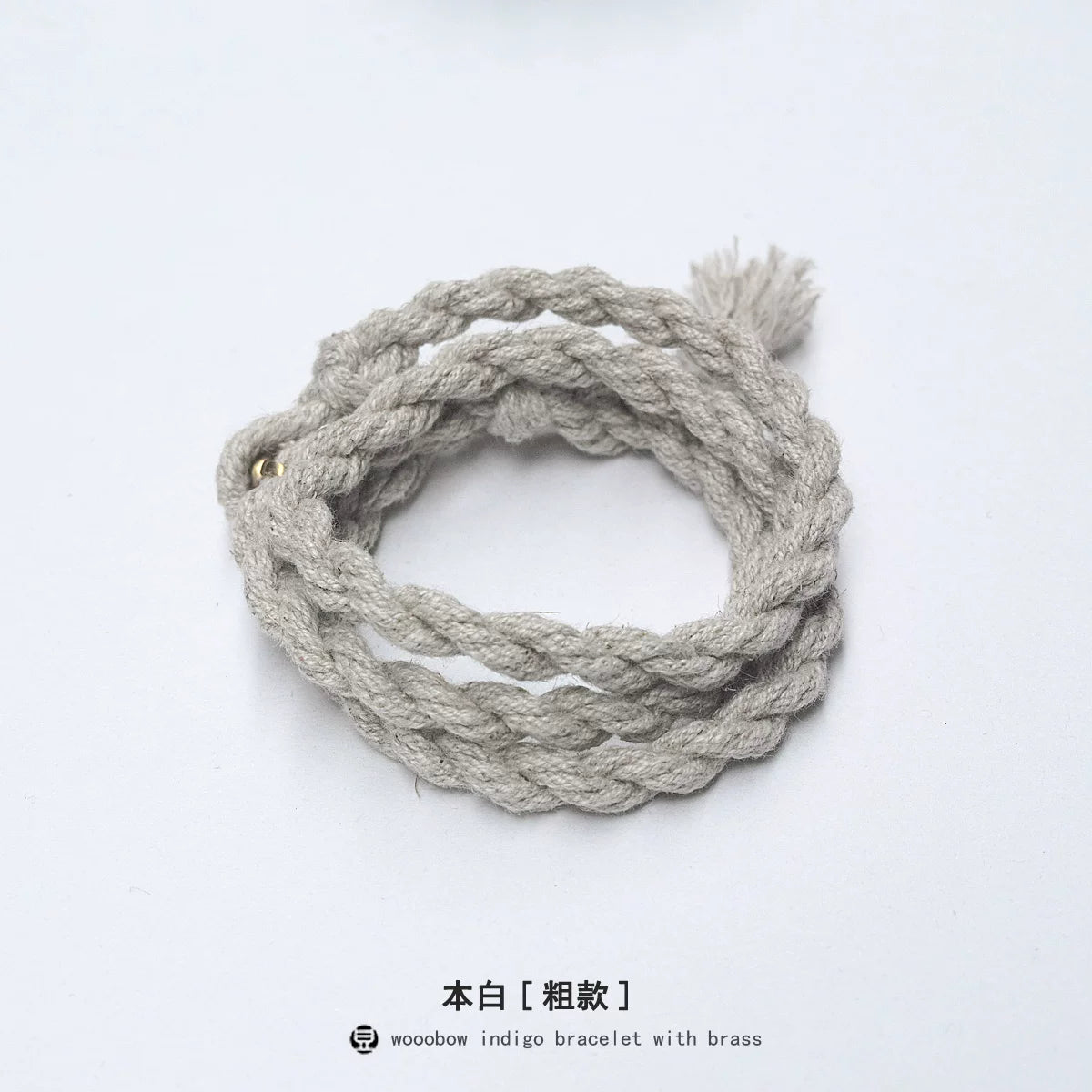 Hand Woven Three Loop One Size Fits All Hemp Cotton Cord Bracelet With Brass And Pure Silver Accents Unisex Couple Wristband For Daily Wear Matching Anniversary Dating Gift