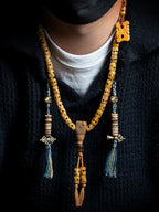 54 håndskårne Kutulu Master Replica naturlige gamle materiale yakknogle mala bedeperler armbånd Sidpa Gyalpo kranie håndlavet yakknogle tibetansk buddhistisk rosenkrans armbånd