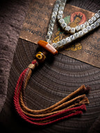Tibetan Style 108 Beads Hand Play Camel Bone Mala Kajie Geduo Guangzuo Series Yak Bone Prayer Beads Bracelet For Buddhist Meditation Collectible Wrist Accessory