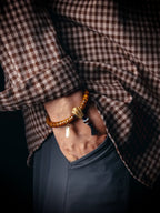 A small quack bracelet, original Tibetan old material yak bone Buddha bead bracelet, Tibetan spiritual bone plate play