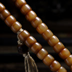 Authentic Old Material Natural Tibet Yak Bone Prayer Beads Bracelet For Men And Women Traditional Ethnic Hand Carved Wenwan Bracelet Prayer Beads Handheld Mala Necklace