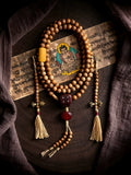 Original Design 108 Beads Aged Star-Moon Bodhi Mala Prayer Beads Bracelet Unisex Tibetan Style Hand String For Meditation Daily Wear And Spiritual Collection