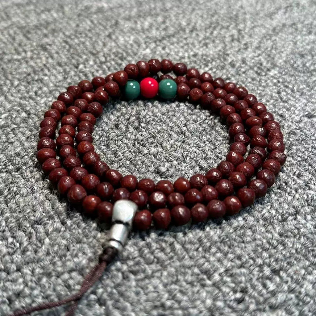 6Mm Tibetan area return small longan Bodhi 108 Buddha beads short pile men's and women's bracelets rosary beads cultural play necklace niche finished product