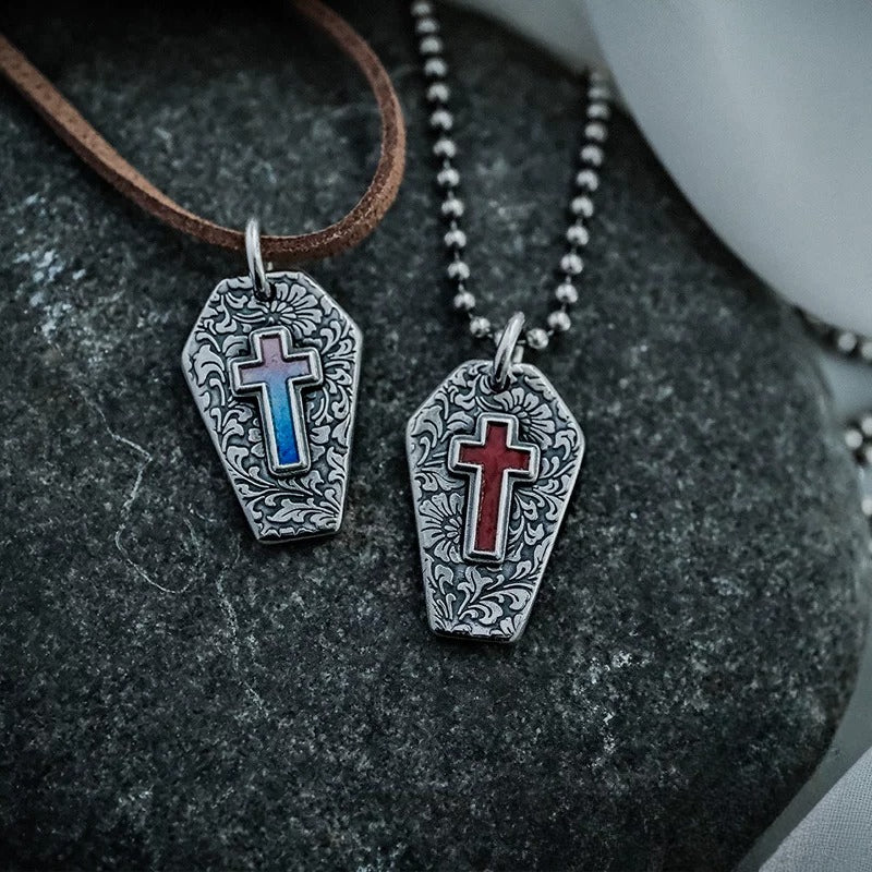 Original Independent Vintage Handmade 99 Sterling Silver Enamel Cross Charm Necklace Solid Silver Pendant Jewelry For Silver Jewelry Lovers